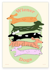 Süße Dackel Gruppe "Wiener Dogs"