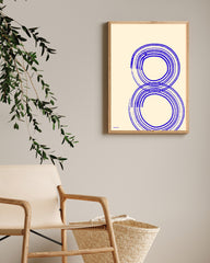 Blue Art No. 3 - Abstrakte Kreise