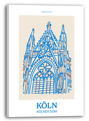 Kölner Dom Kunstdruck - Moderne Illustration