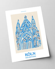 Kölner Dom Kunstdruck - Moderne Illustration