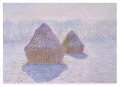 Claude Monet - Heuhaufen (Effekt von Schnee und Sonne) (1891)