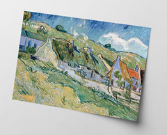 Vincent van Gogh - Strohgedeckte Landhäuser (1890)
