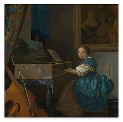 Jan Vermeer - Sitzende Virginalspielerin (1672)