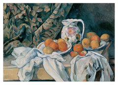 Paul Cézanne - Stillleben mit Gardine (1895)