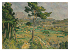 Paul Cézanne - Mont Sainte-Victoire und das Viadukt am Flusstal des Arc (1882-1885)