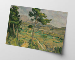 Paul Cézanne - Mont Sainte-Victoire und das Viadukt am Flusstal des Arc (1882-1885)