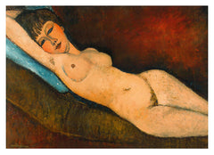Amedeo Modigliani - Nu Couché au coussin bleu