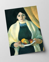 August Macke - Frau des Künstlers mit Äpfeln