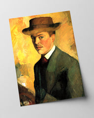 August Macke - Selbstportrait mit Hut