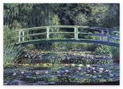 Claude Monet - Seerosen und japanische Brücke