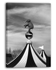 Vintage Zirkus - Schwarz-Weiß