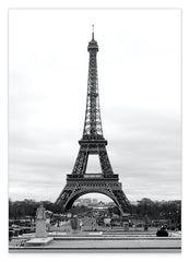Eiffelturm - Schwarz-Weiß