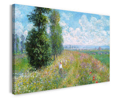 Claude Monet - Wiese mit Pappeln