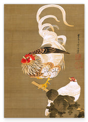 Itō Jakuchū - Hahn und Henne