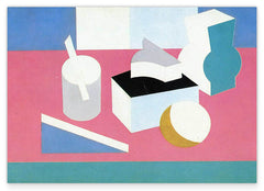 Patrick Henry Bruce - Buntes Stillleben in kubistischen Formen