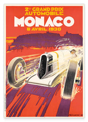Pierre Fix-Masseau - Art Deco Werbeplakat - Grand Prix Monaco