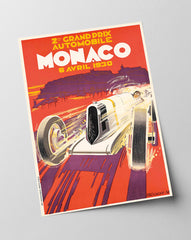 Pierre Fix-Masseau - Art Deco Werbeplakat - Grand Prix Monaco