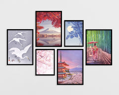 Set aus 6 Postern: "Japan"