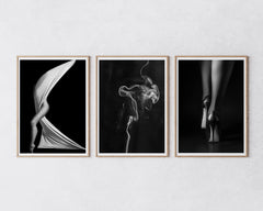 Set aus 3 Postern: Schwarz-Weiß "Sexy Aesthetics"