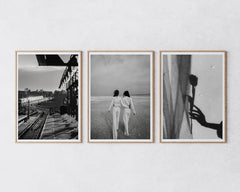 Set aus 3 Postern: Schwarz-Weiß "Girlfriends & the City"
