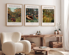 Set aus 3 Postern: "Tiere im Dschungel"