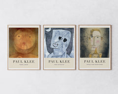 Set aus 3 Postern: "Abstrakte Portraits"