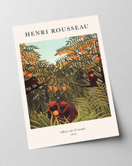 Henri Rousseau - Museum-Poster Affen im Urwald