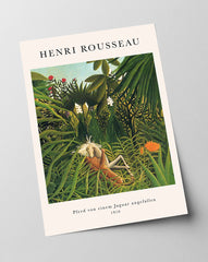 Henri Rousseau - Museum-Poster Pferd von einem Jaguar angefallen