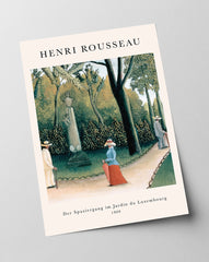 Henri Rousseau - Museum-Poster Der Spaziergang im Jarding du Luxembourg