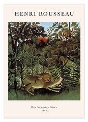 Henri Rousseau - Museum-Poster Der hungrige Löwe