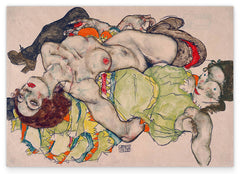 Egon Schiele - Sich liebende Frauen