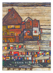 Egon Schiele - Museum-Poster II Häuser mit bunter Wäsche