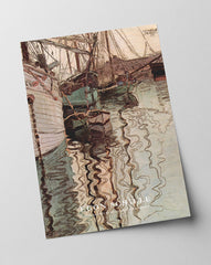 Egon Schiele - Museum-Poster II Segelschiffe mit wellenbewegtem Wasser