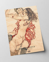 Egon Schiele - Museum-Poster II Zwei sich umarmende Frauen