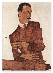 Egon Schiele - Portrait von Arthur Rössler