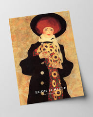 Egon Schiele - Museum-Poster II Frau mit schwarzem Hut