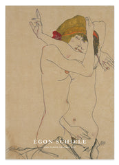 Egon Schiele - Museum-Poster II Zwei Frauen umarmen sich