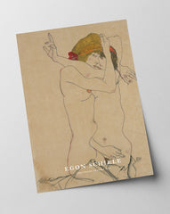 Egon Schiele - Museum-Poster II Zwei Frauen umarmen sich