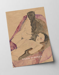 Egon Schiele - Museum-Poster II Zwei Liegende