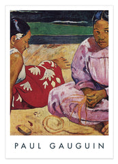 Paul Gauguin - Museum-Poster Tahitische Frauen (oder Frauen von Tahiti) am Strand