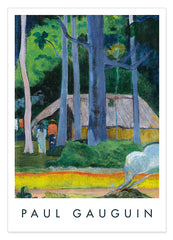 Paul Gauguin - Museum-Poster  Cabane sous les Arbres