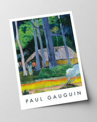 Paul Gauguin - Museum-Poster  Cabane sous les Arbres