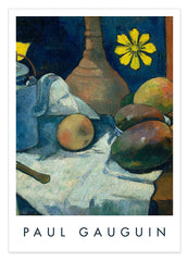 Paul Gauguin - Museum-Poster Stillleben mit Tee-Kanne und Früchten