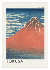 Katsushika Hokusai - Museum-Poster Südwind, klarer Himmel (Gaifū kaisei)