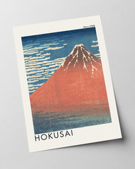 Katsushika Hokusai - Museum-Poster Südwind, klarer Himmel (Gaifū kaisei)