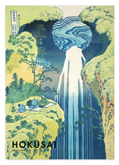 Katsushika Hokusai - Museum-Poster II Die Amida-Wasserfälle in den weiten Gebieten der Kisokaidō-Straße (Kisoji no oku Amida-ga-taki)