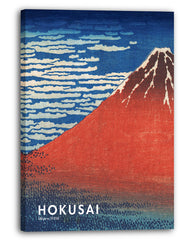 Katsushika Hokusai - Museum-Poster II Südwind, klarer Himmel (Gaifū kaisei)
