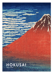 Katsushika Hokusai - Museum-Poster II Südwind, klarer Himmel (Gaifū kaisei)