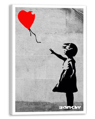 Banksy - Museum-Poster Mädchen mit Luftballon in Herzform - Street-Art I
