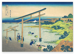 Katsushika Hokusai - Noboto Bay aus der Serie Sechsunddreißig Ansichten des Berges Fuji (Fugaku sanjūrokkei)